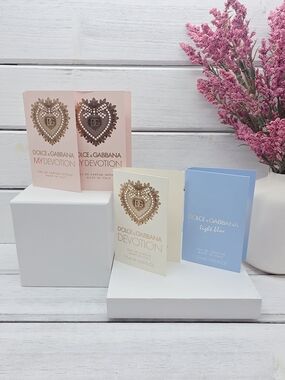 Dolce & Gabbana Devotion & Light Blue Perfume Sample 4 Pieces